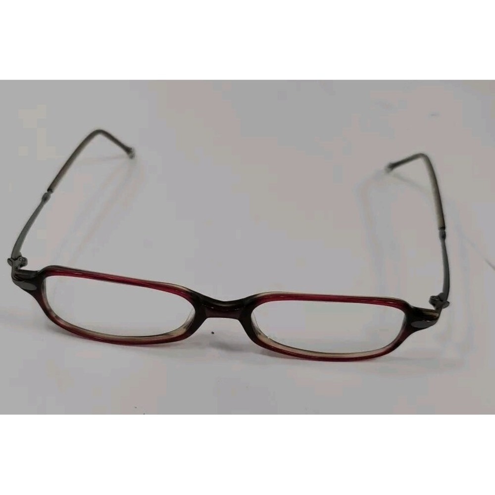 Max Studio MX100 Eyeglasses Frames Wine Taupe 47 16 140 Narrow Rectangle NWT New
